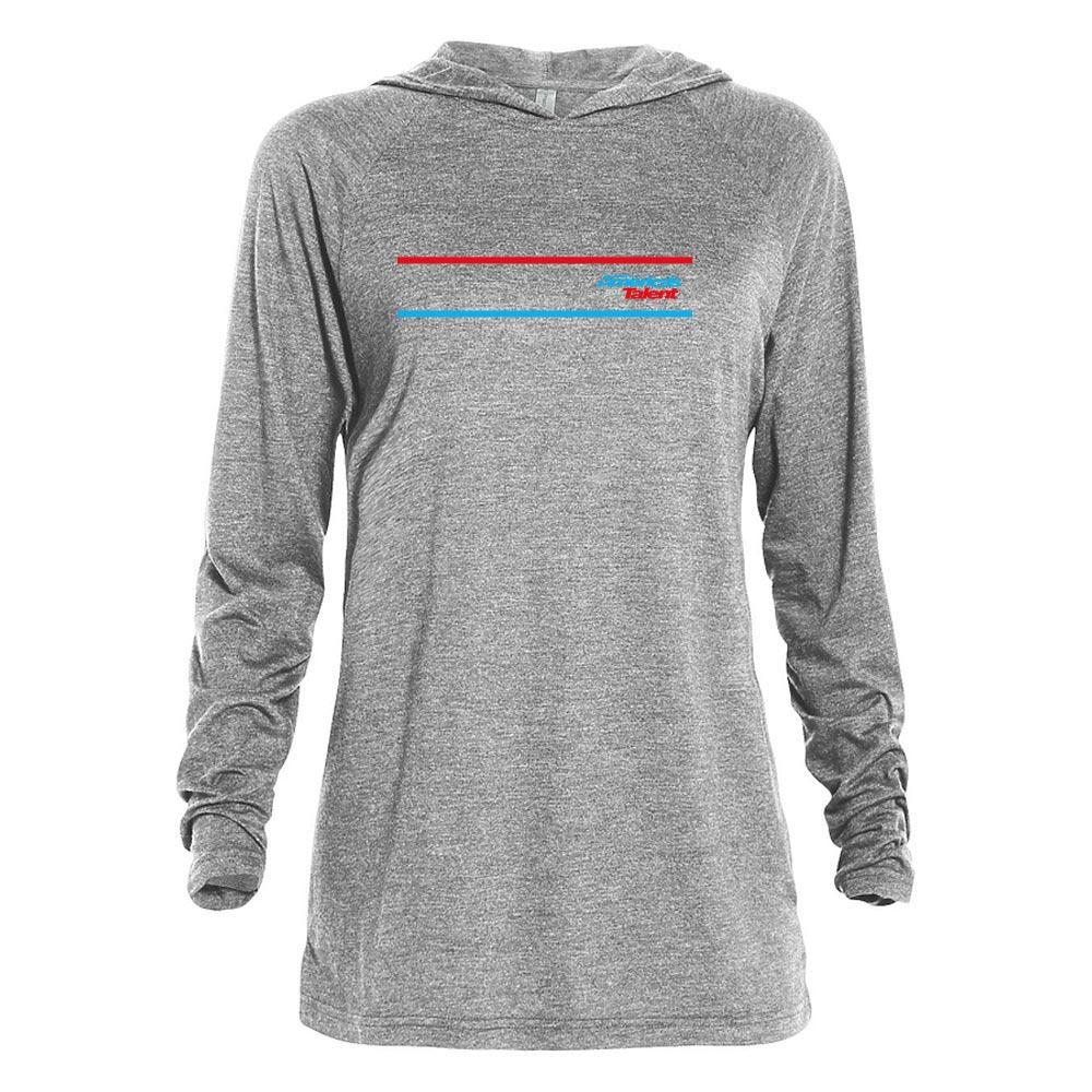 America's Got Talent Striped Adult Tri-Blend Raglan Hoodie