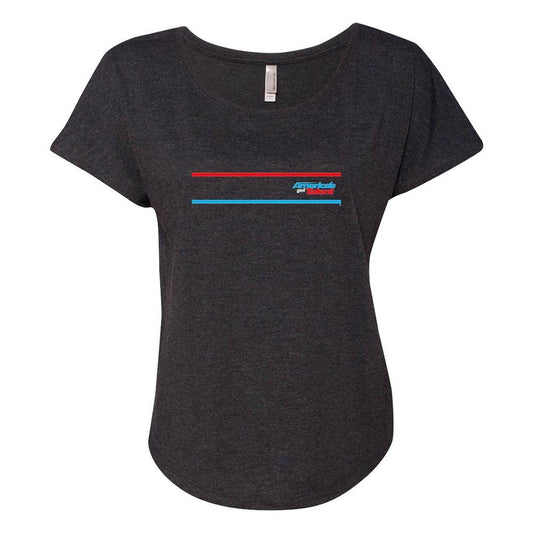 America's Got Talent Striped Women's Tri-Blend Dolman T-Shirt