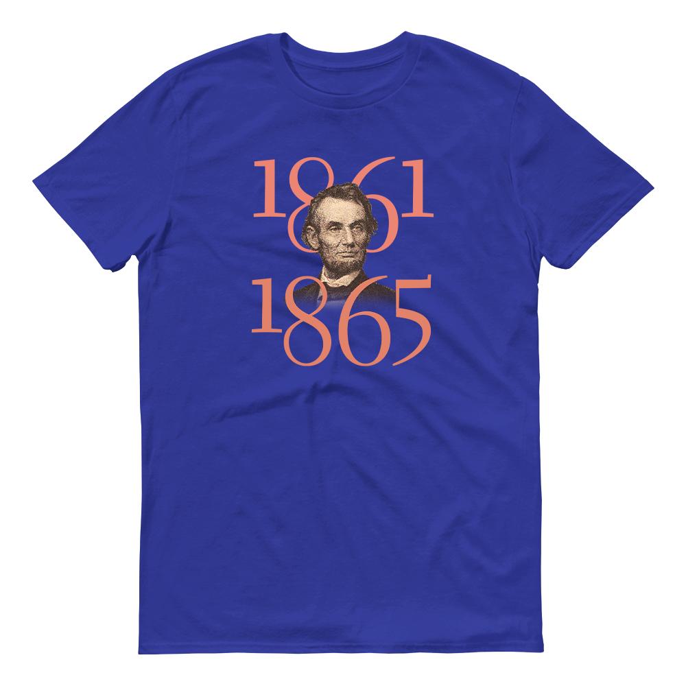 HISTORY Collection Abraham Lincoln As I Would Not Be a Slave Quote & Portrait Adult Short Sleeve T-Shirt