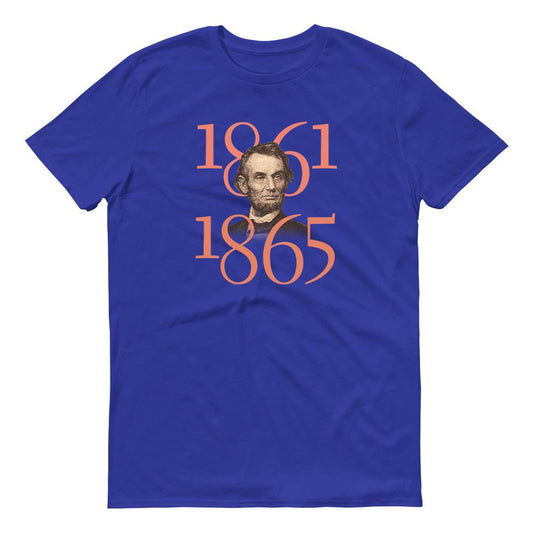 HISTORY Collection Abraham Lincoln As I Would Not Be a Slave Quote & Portrait Adult Short Sleeve T-Shirt-0