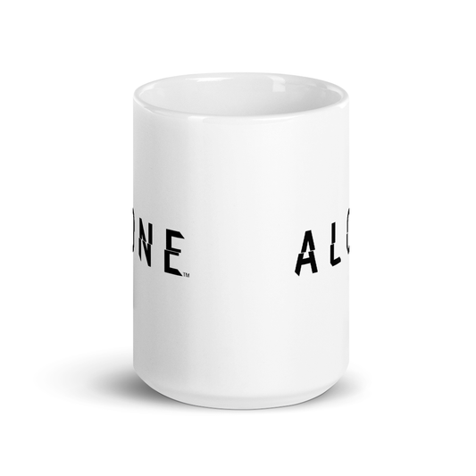 Alone Logo White Mug-4