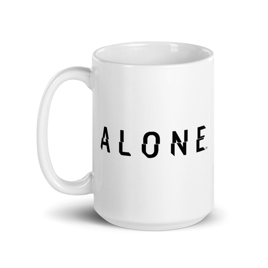 Alone Logo White Mug-3