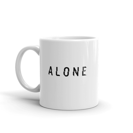 Alone Logo White Mug-0