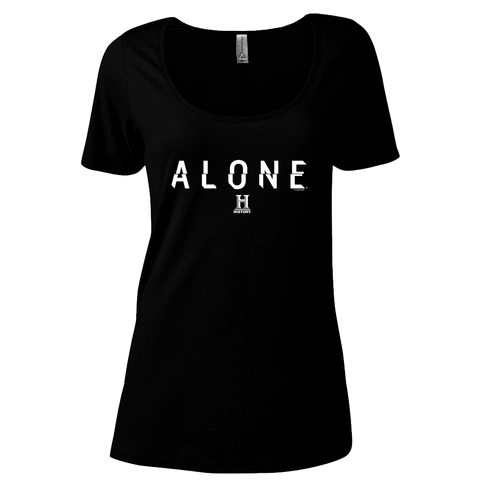 Alone Logo Women's Relaxed Scoop Neck T-Shirt