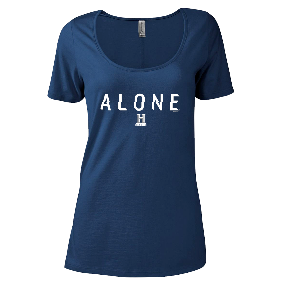 Alone Logo Women's Relaxed Scoop Neck T-Shirt