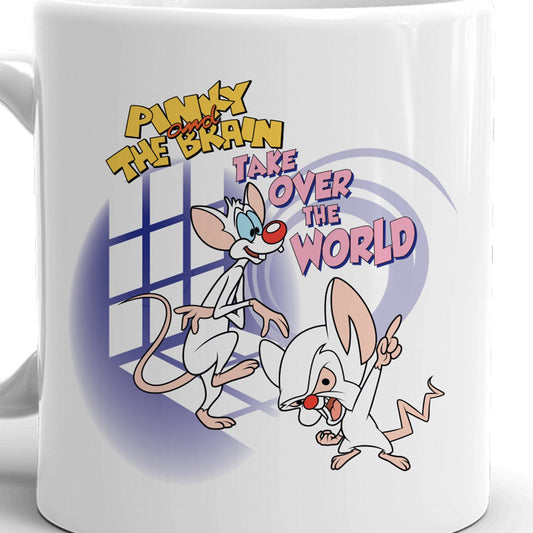 Animaniacs Pinky and the Brain White Mug-1