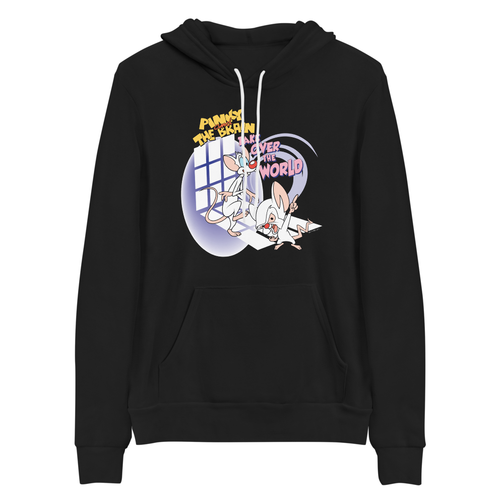 Animaniacs Pinky and the Brain Adult Fleece Hooded Sweatshirt