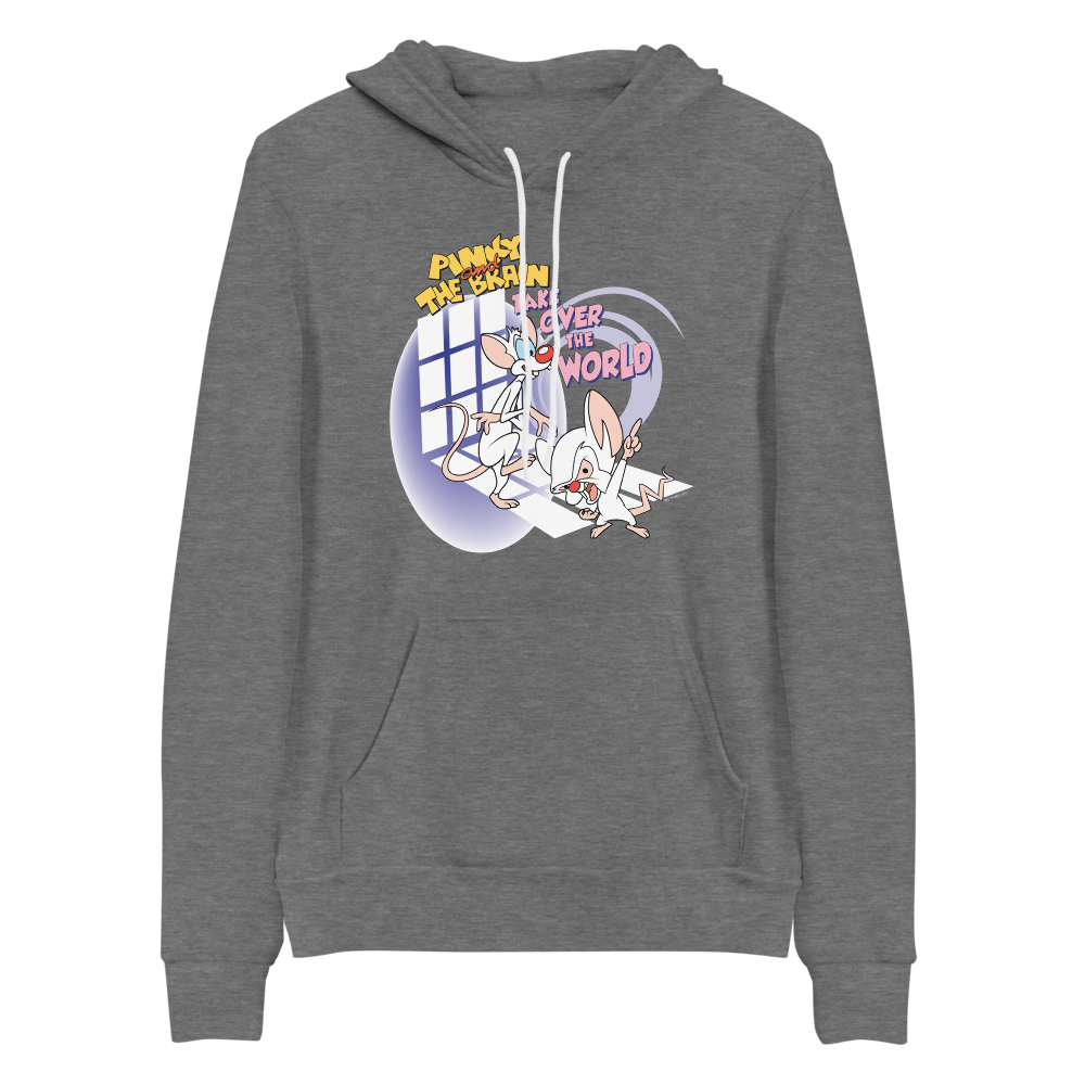 Animaniacs Pinky and the Brain Adult Fleece Hooded Sweatshirt