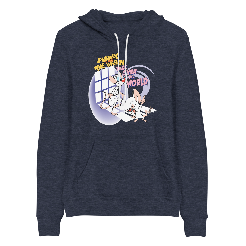 Animaniacs Pinky and the Brain Adult Fleece Hooded Sweatshirt