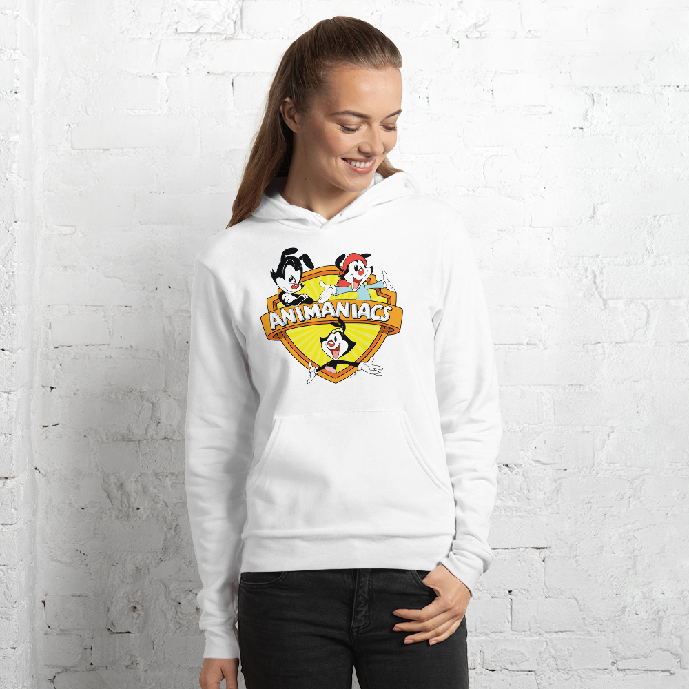 Animaniacs Shield Adult Fleece Hooded Sweatshirt