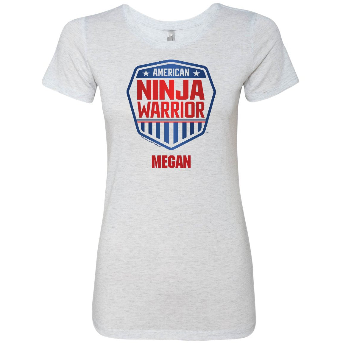 Personalized American Ninja Warrior Women's Tri-Blend T-Shirt