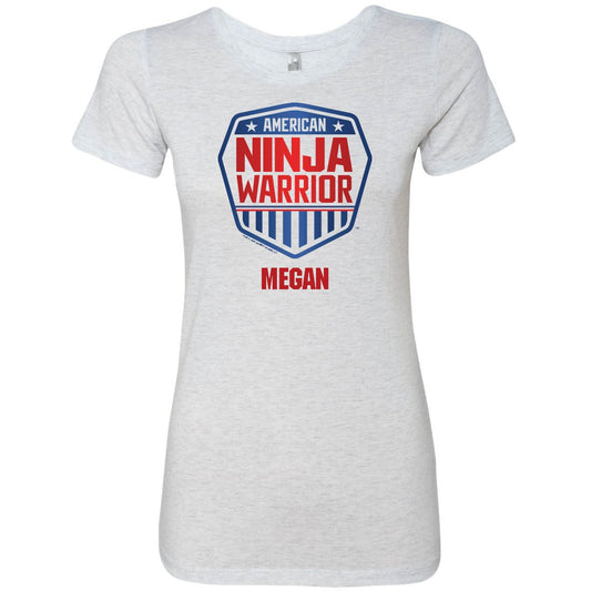 Personalized American Ninja Warrior Women's Tri-Blend T-Shirt-0