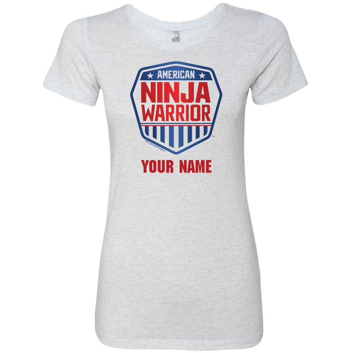 Personalized American Ninja Warrior Women's Tri-Blend T-Shirt