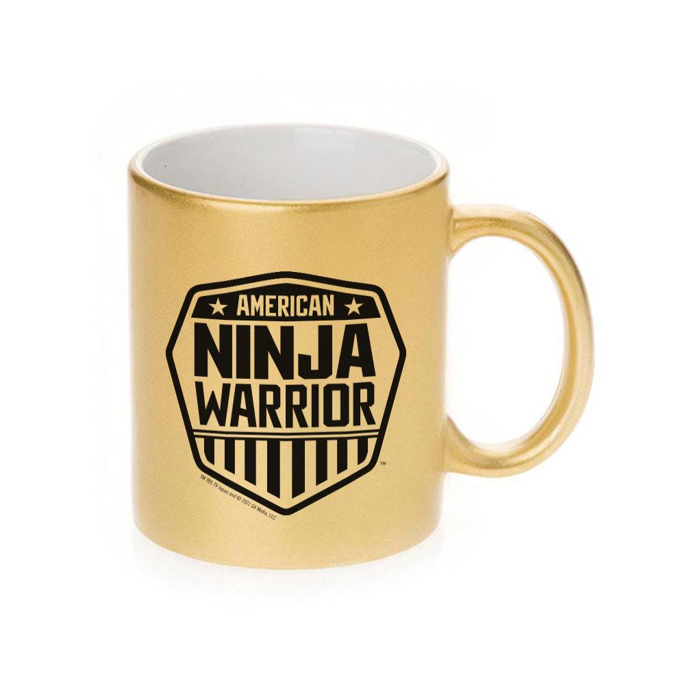 American Ninja Warrior Logo 11 oz Gold Metallic Mug