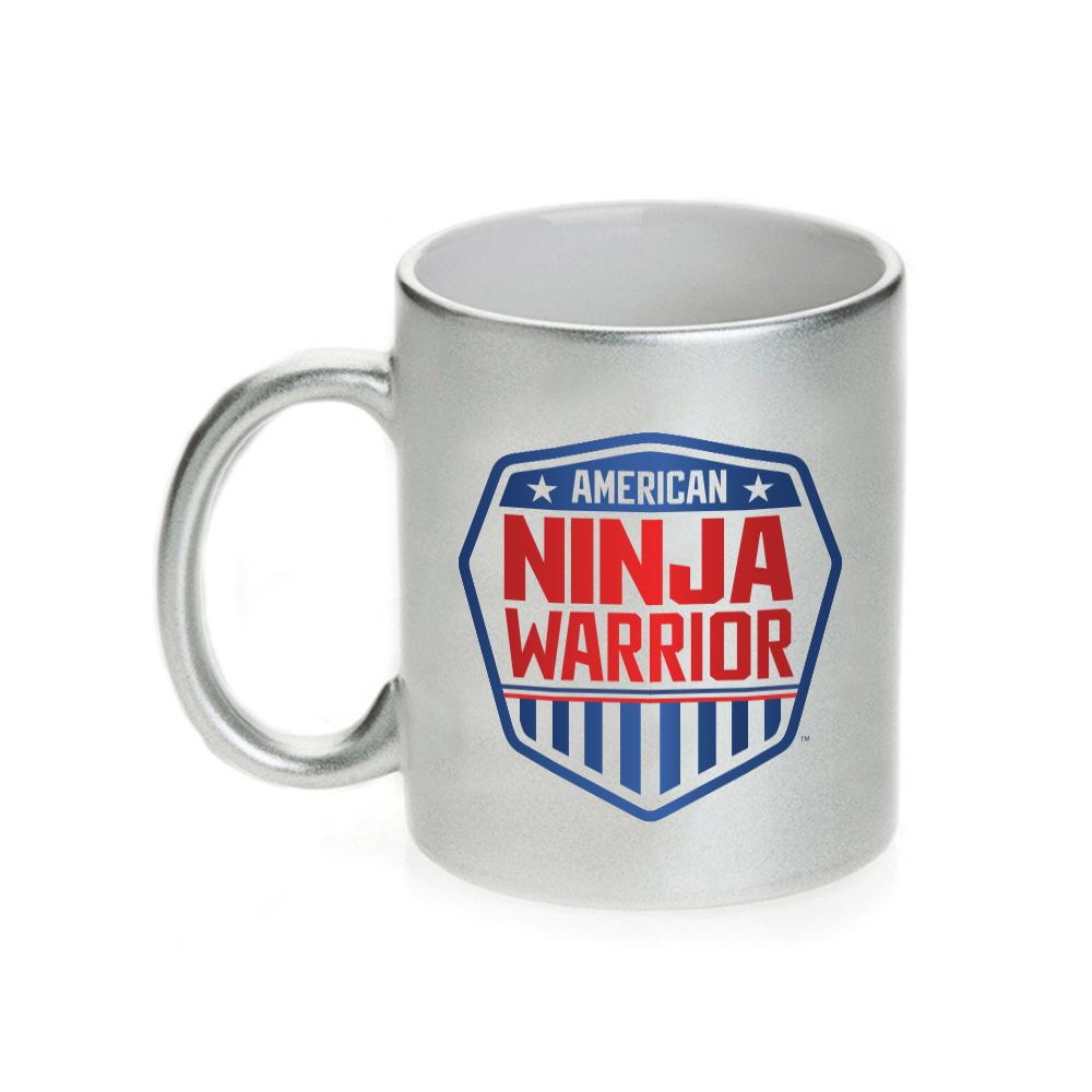 American Ninja Warrior Logo 11 oz Silver Metallic Mug