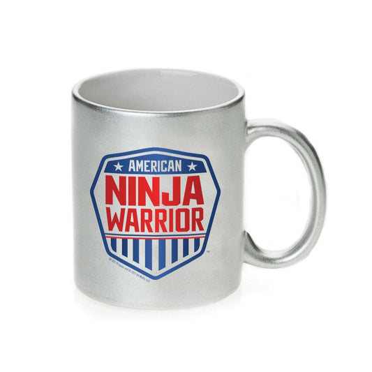 American Ninja Warrior Logo 11 oz Silver Metallic Mug-1