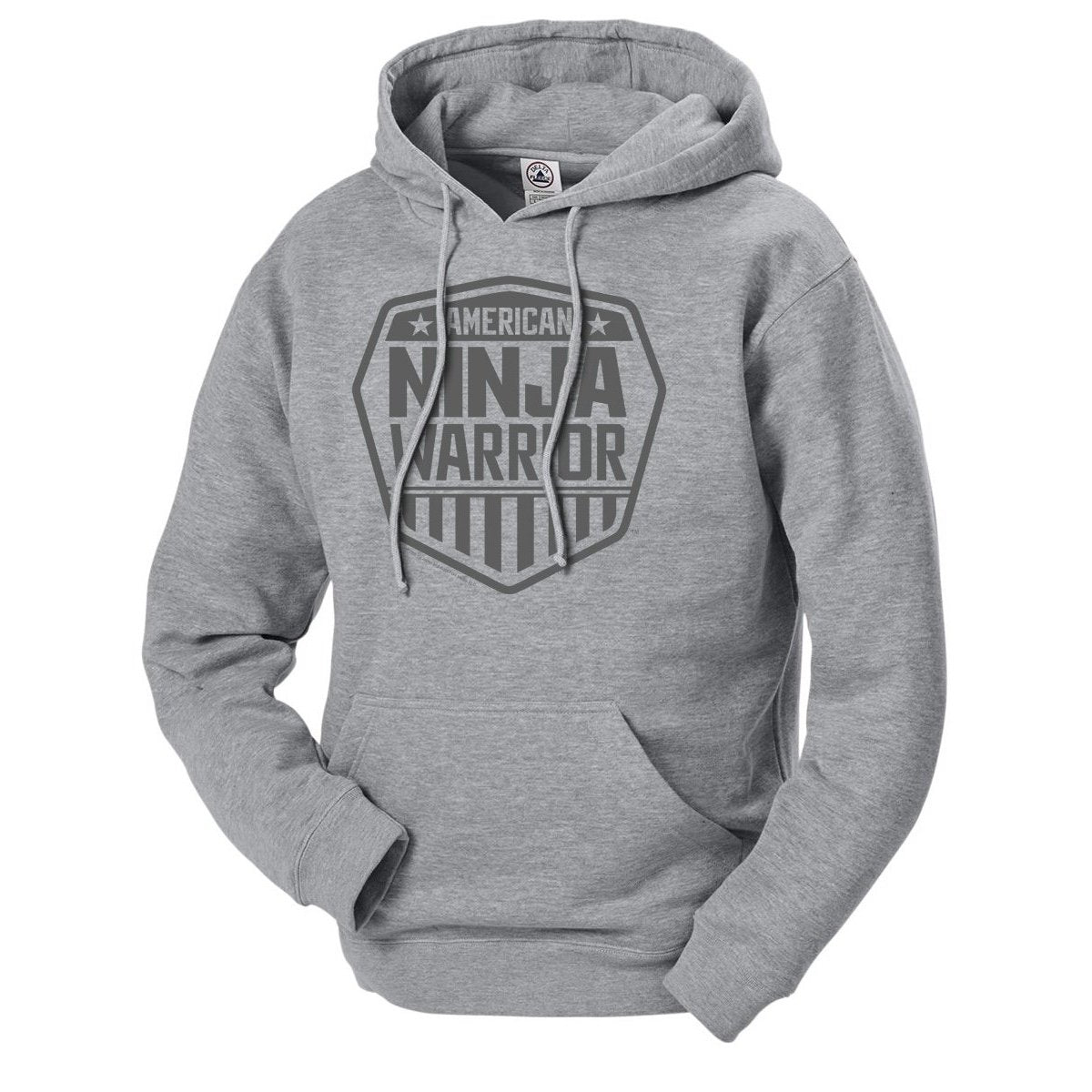 American Ninja Warrior Grey Logo Hooded Sweatshirt