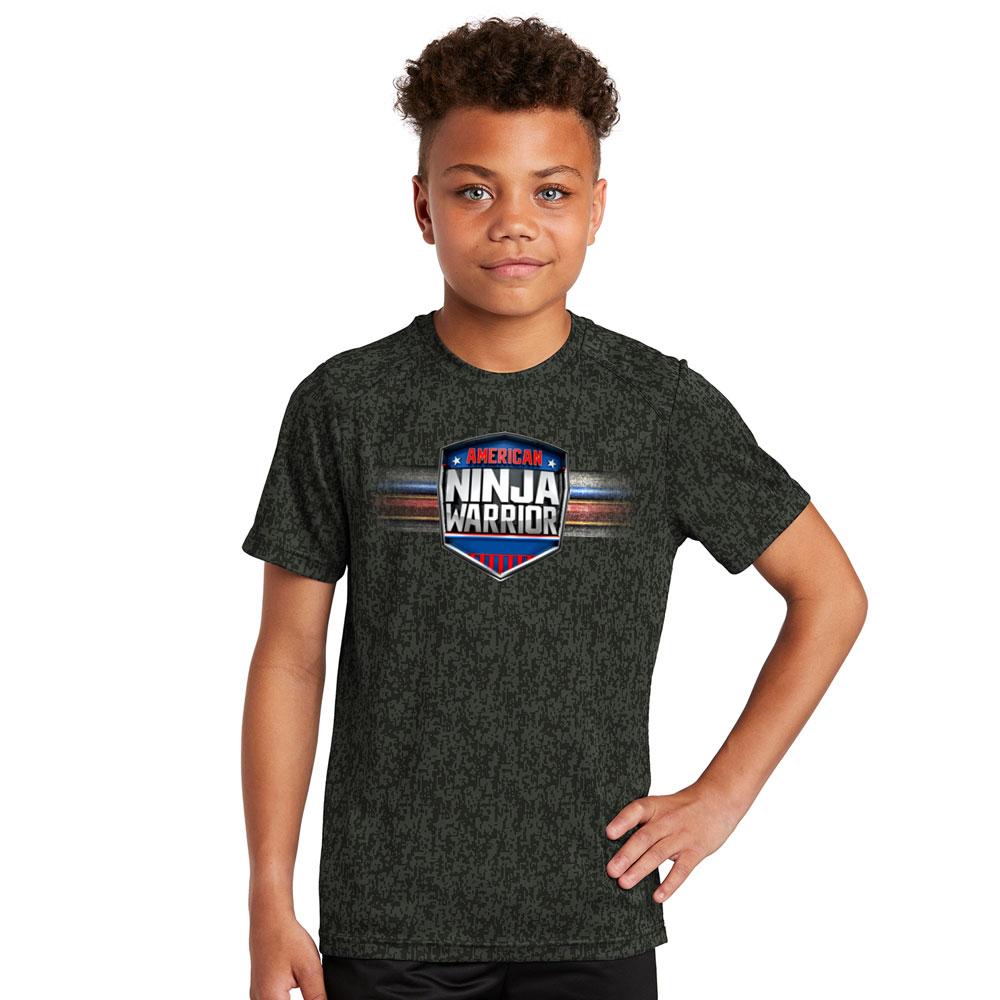 American Ninja Warrior Kids Digital Camo Performance T-Shirt