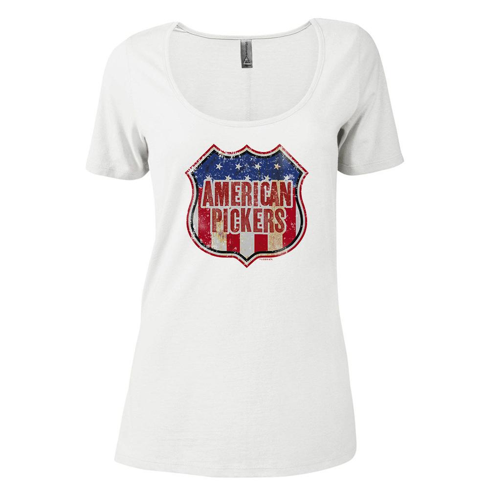 American Pickers Americana Women's Relaxed Scoop Neck T-Shirt