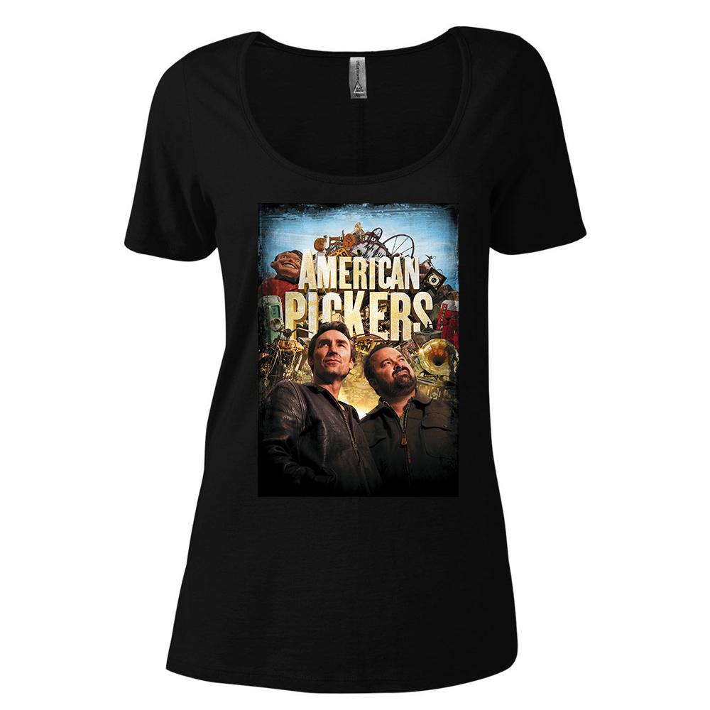 American Pickers Distressed Women's Relaxed Scoop Neck T-Shirt