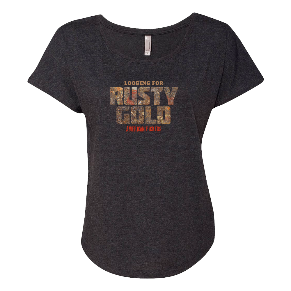 American Pickers Finding Rusty Gold Women's Tri-Blend Dolman T-Shirt