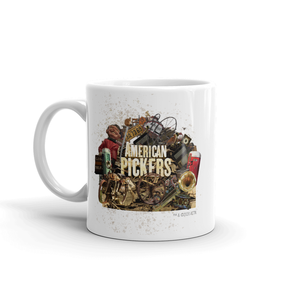 American Pickers Junkyard Treasures White Mug