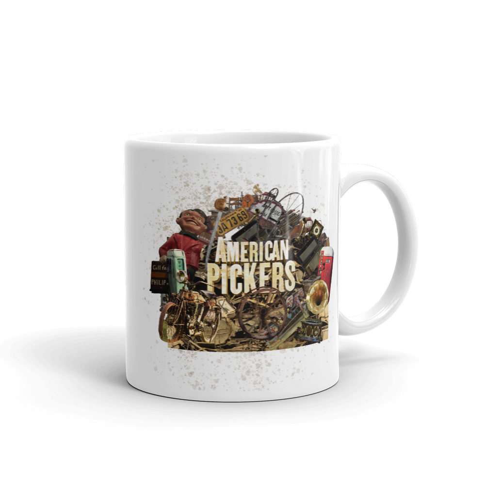 American Pickers Junkyard Treasures White Mug