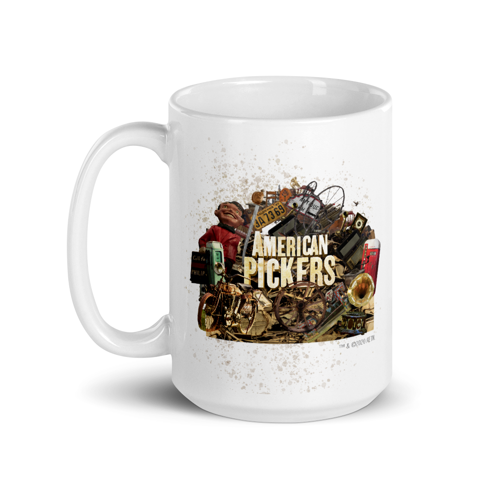 American Pickers Junkyard Treasures White Mug