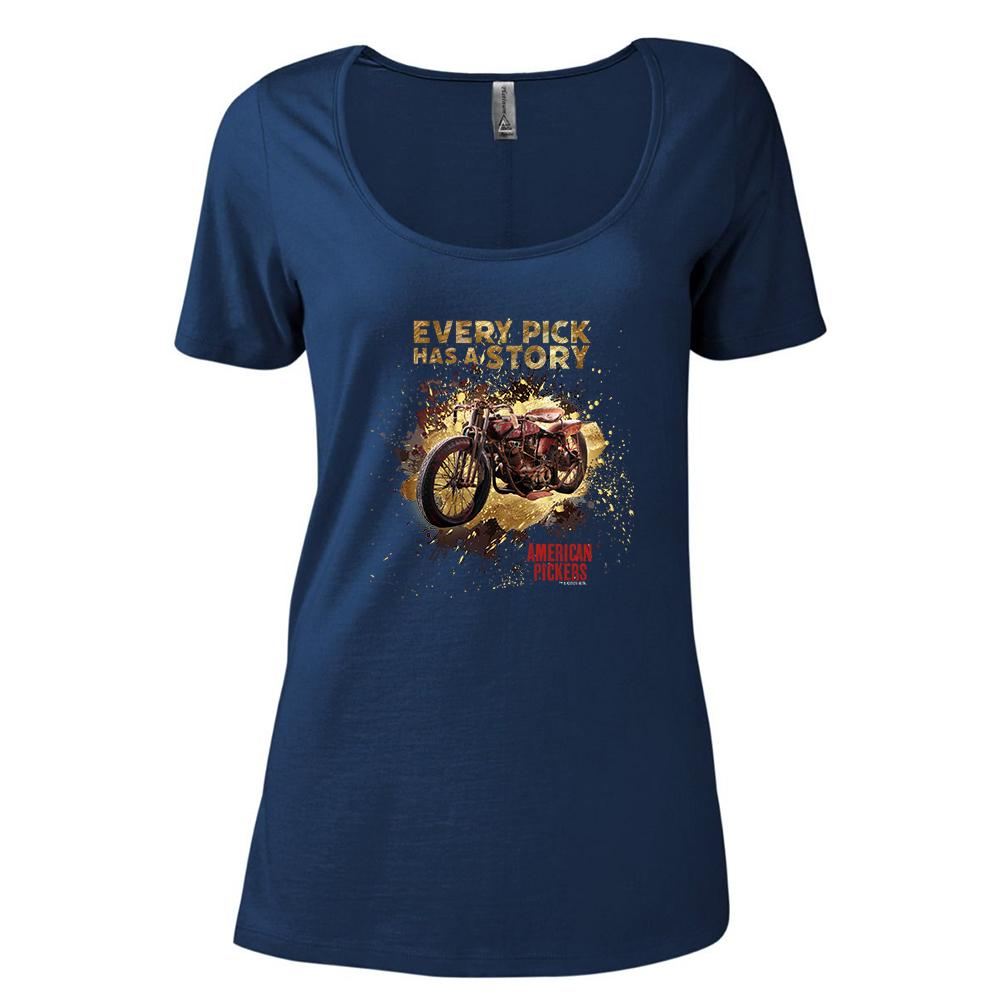 American Pickers Every Pick Has a Story Women's Relaxed Scoop Neck T-Shirt