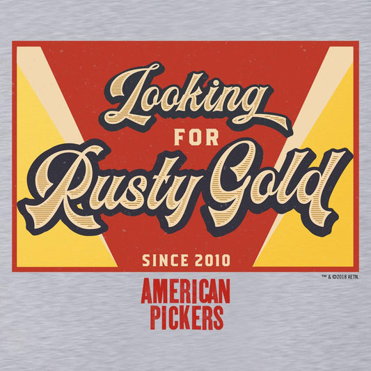 American Pickers Looking for Rusty Gold Tri-Blend Raglan Hoodie-1