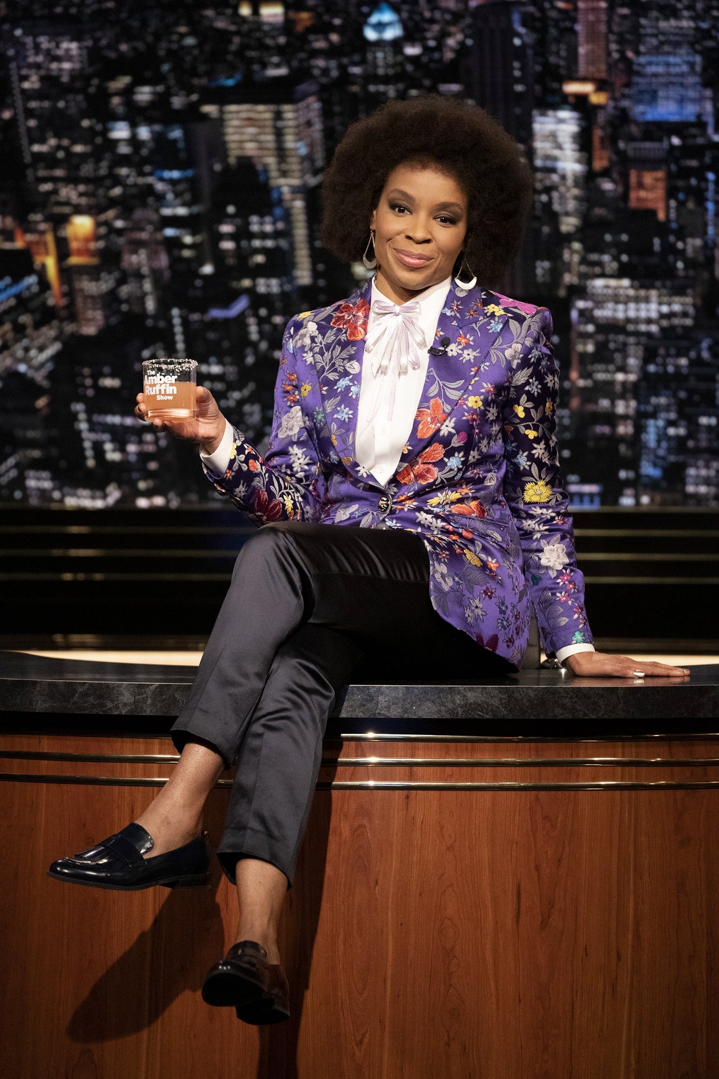 The Amber Ruffin Show On-Air Rocks Glass