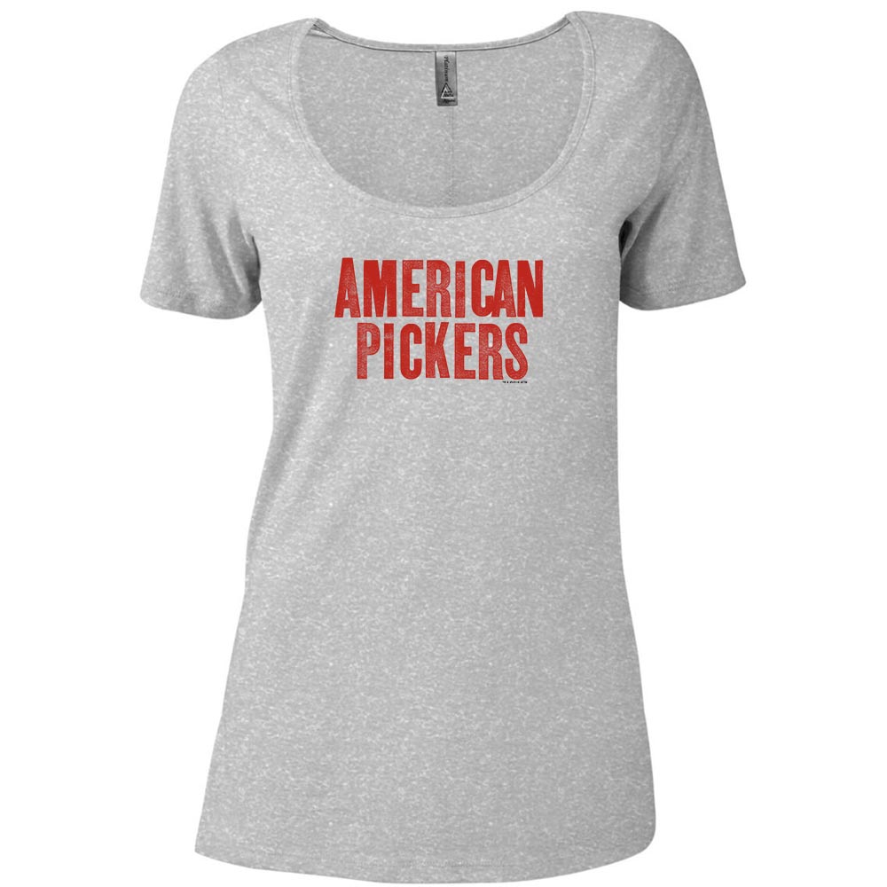 American Pickers Logo Women's Relaxed Scoop Neck T-Shirt