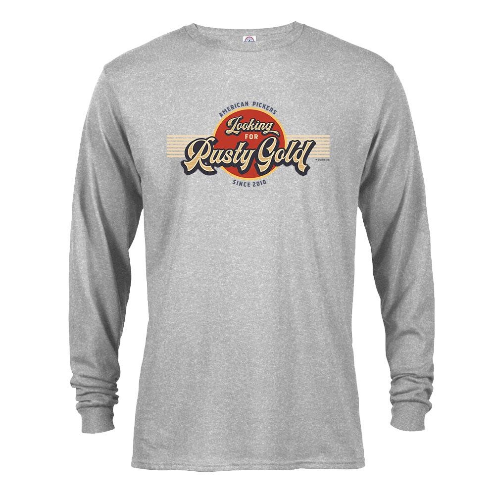 American Pickers Looking for Rusty Gold Circular Long Sleeve T-Shirt