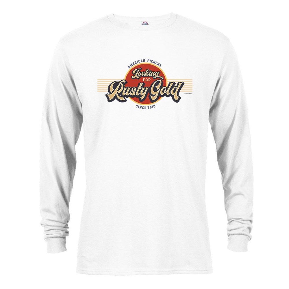 American Pickers Looking for Rusty Gold Circular Long Sleeve T-Shirt