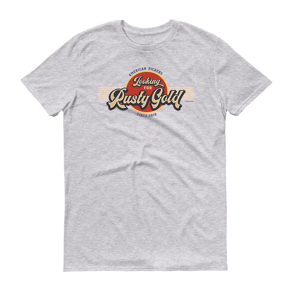 American Pickers Looking for Rusty Gold Circular Men's Short Sleeve T-Shirt