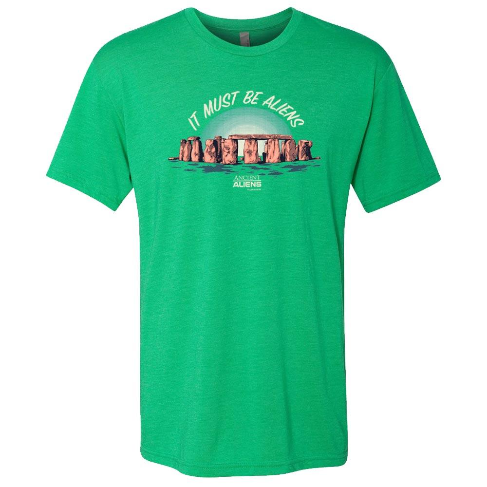 Ancient Aliens It Must Be Aliens Men's Tri-Blend Short Sleeve T-Shirt