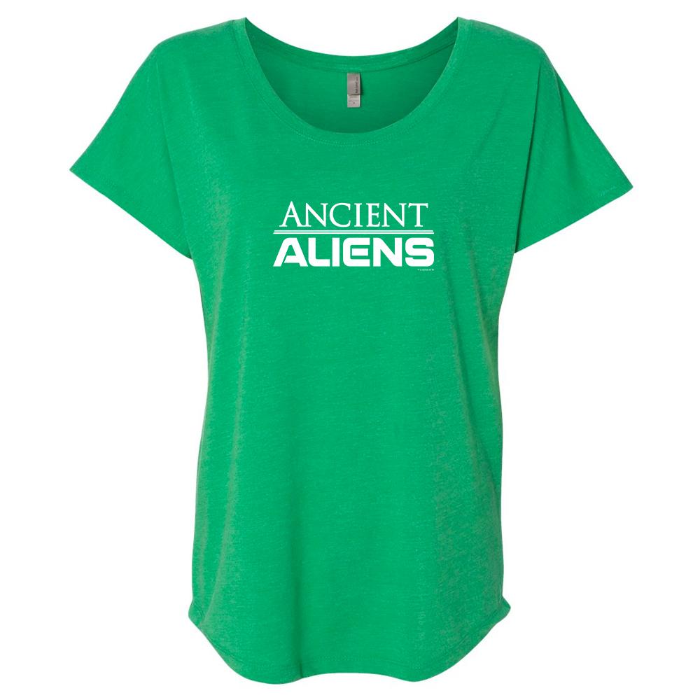Ancient Aliens Logo Women's Tri-Blend Dolman T-Shirt