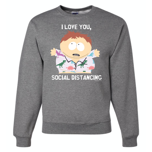 South Park I Love You Social Distancing Crew Neck Sweatshirt-2