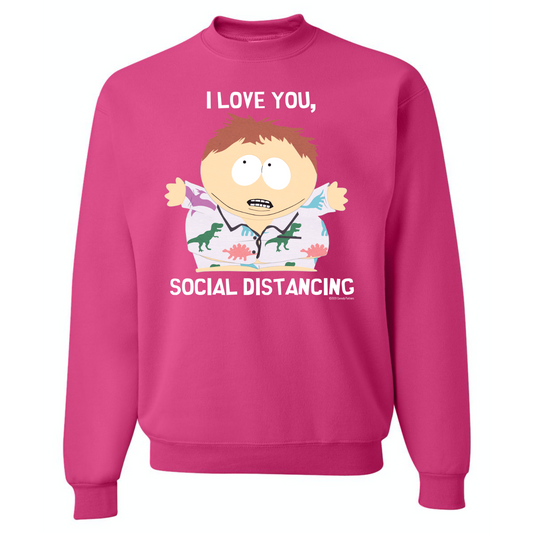 South Park I Love You Social Distancing Crew Neck Sweatshirt-1