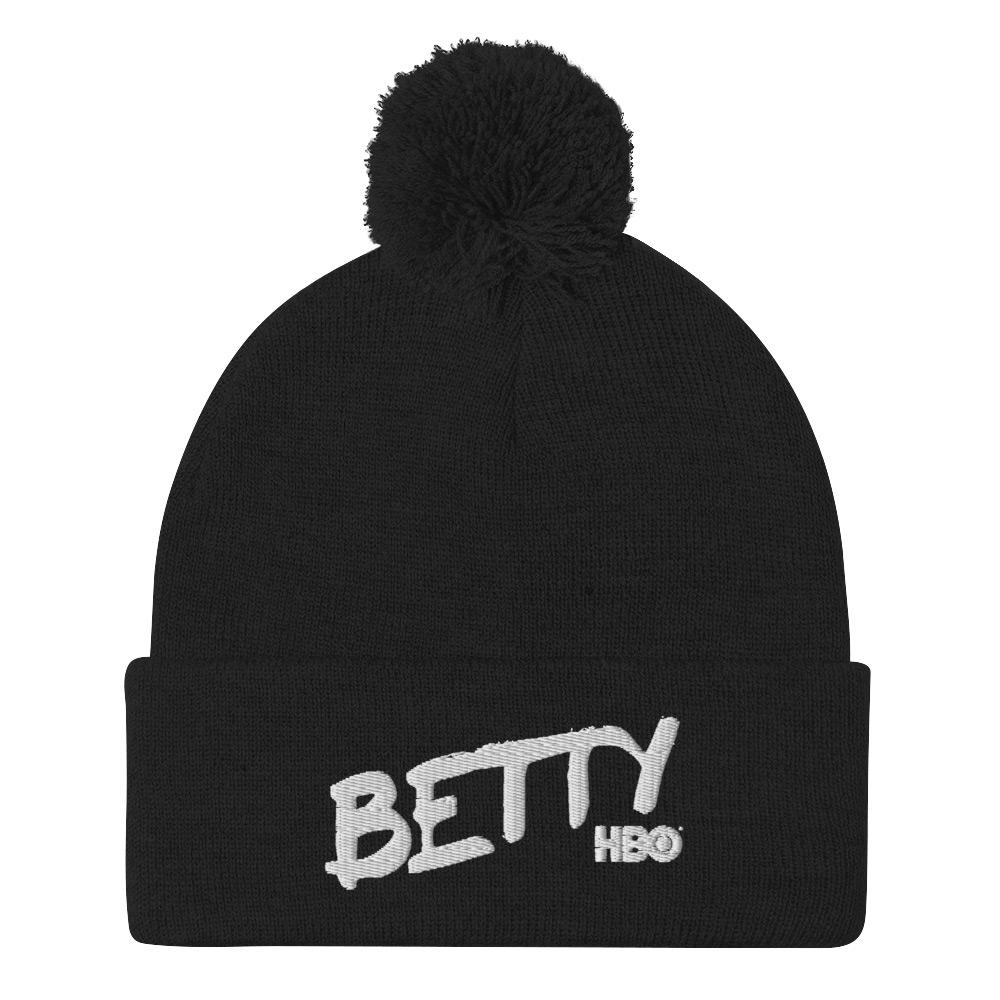 Betty Logo Pom Pom Knit Beanie