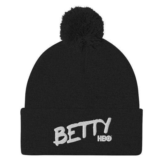 Betty Logo Pom Pom Knit Beanie-0