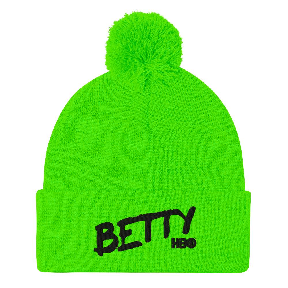 Betty Logo Pom Pom Knit Beanie