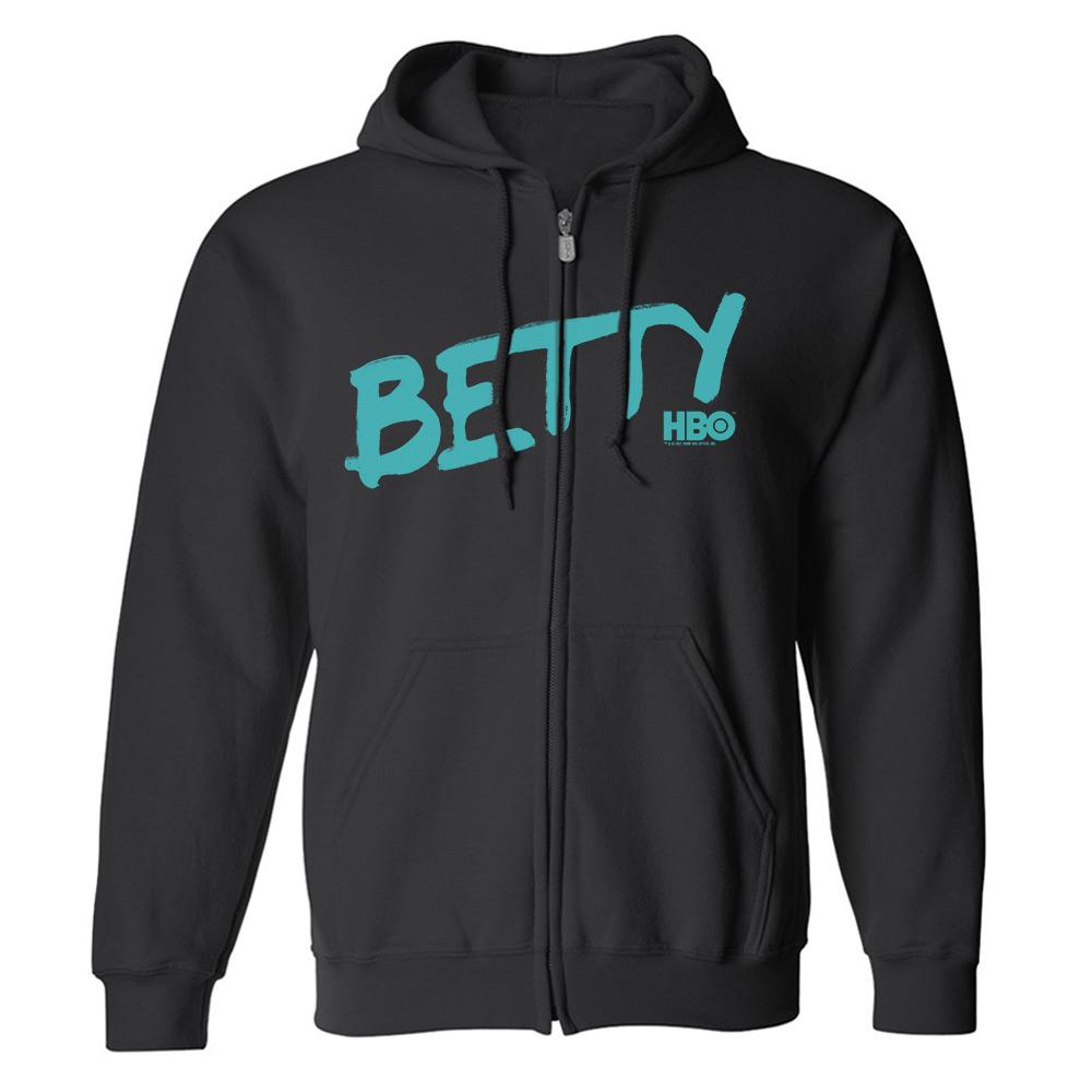 Betty Logo Fleece Zip-Up Hooded Sweatshirt