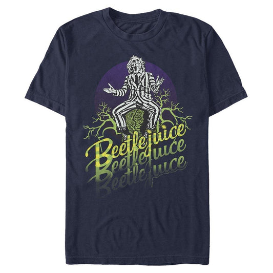 Beetlejuice Stacked Short Sleeve T-Shirt-0