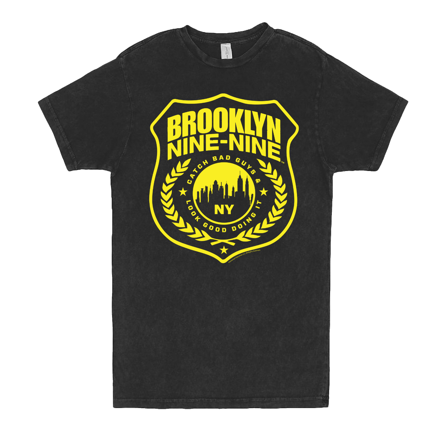 Brooklyn Nine-Nine Badge Distressed Short Sleeve T-Shirt