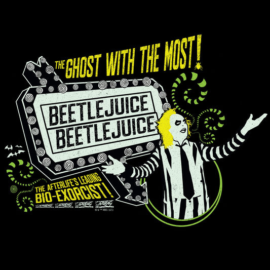 Beetlejuice Ghost with the Most Adult Fleece Hooded Sweatshirt-2