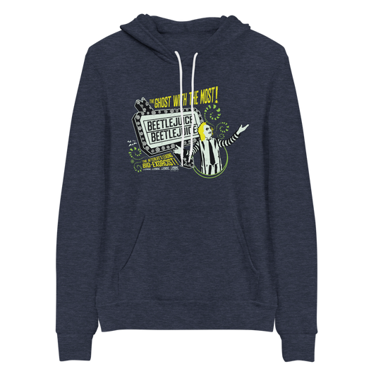 Beetlejuice Ghost with the Most Adult Fleece Hooded Sweatshirt-3