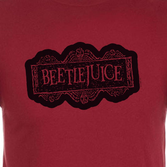 Beetlejuice Logo Adult Short Sleeve T-Shirt-1