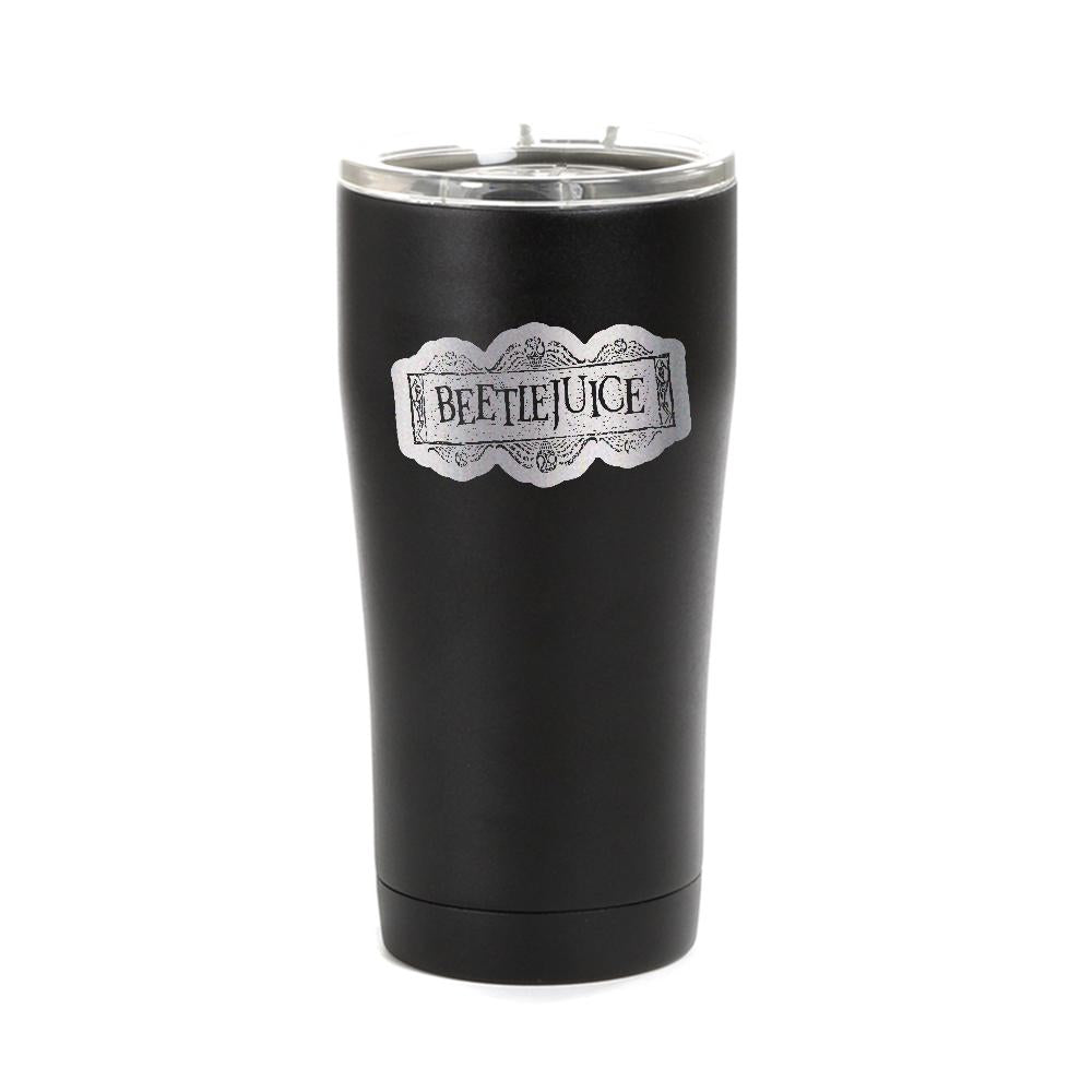 Beetlejuice Logo Laser Engraved SIC Tumbler