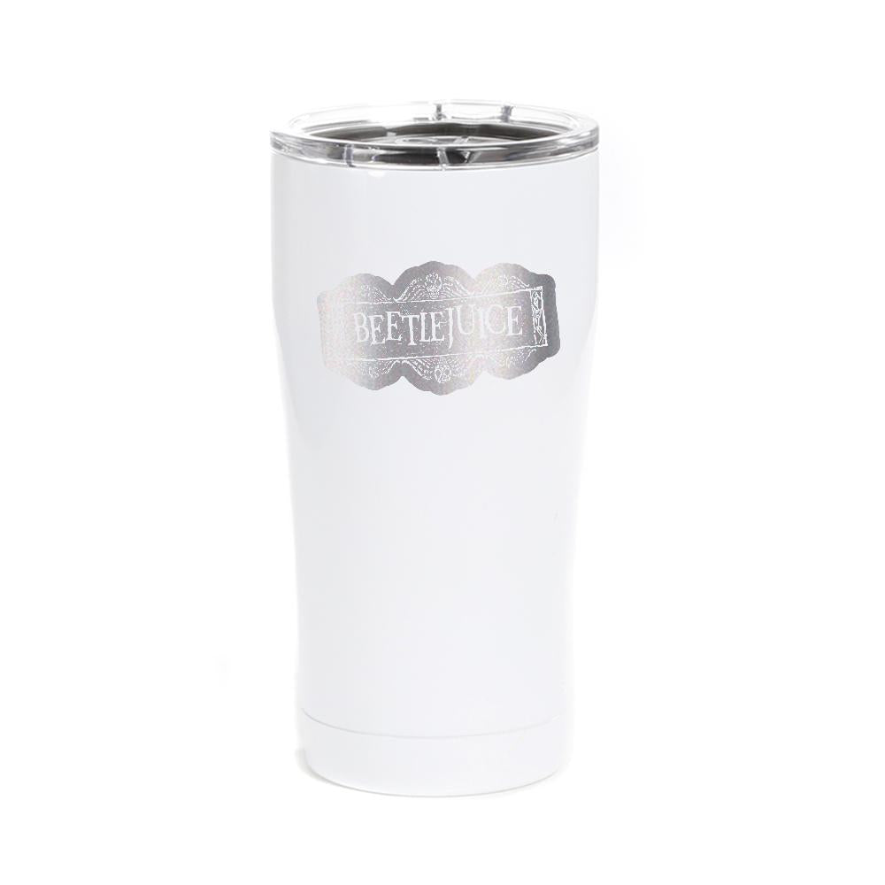 Beetlejuice Logo Laser Engraved SIC Tumbler